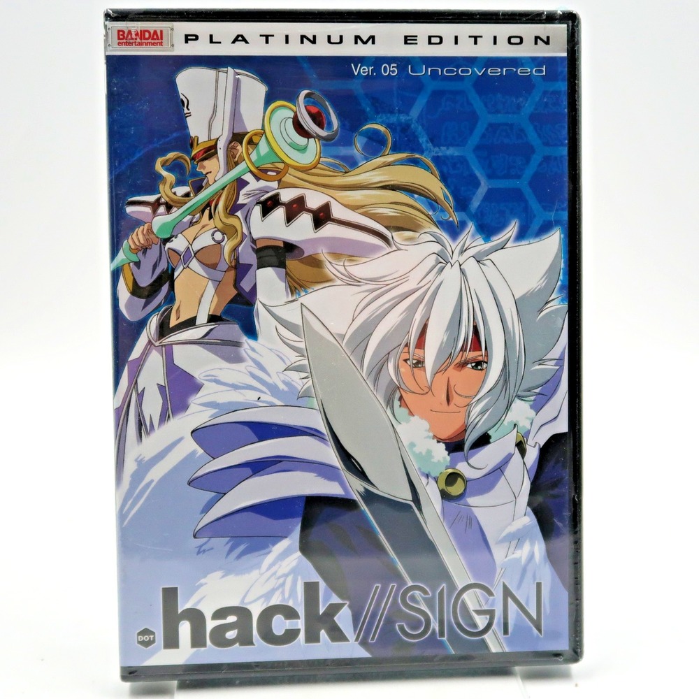 .hack//SIGN Uncovered Vol 5 DVD Bandai Platinum Yoshiyuki Sadamoto Kazunori Ito